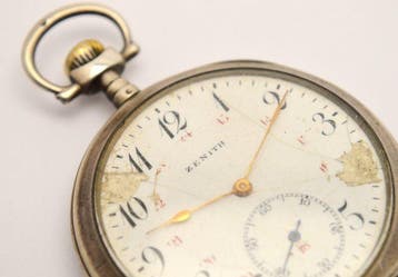 Zenith - 800 Silver - Paris 1900 - mechanical pocket watch -, Nieuw