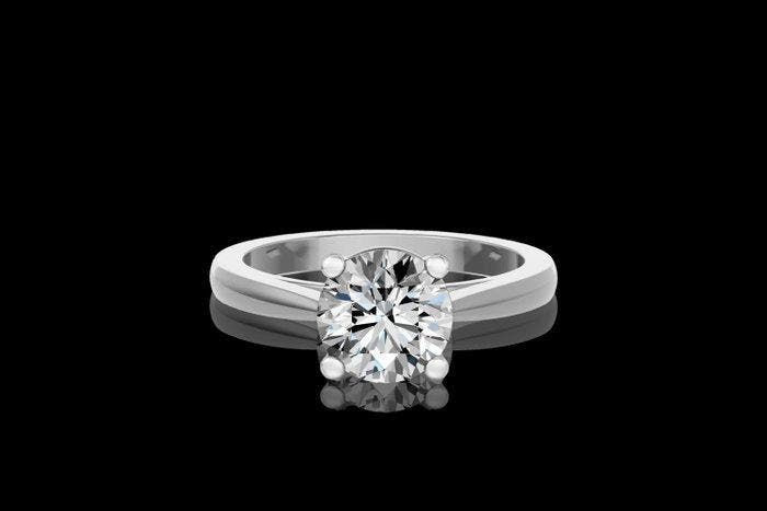 Ring - 14 karaat Witgoud - 2.06ct. tw. Diamant (Lab-grown), Bijoux, Sacs & Beauté, Bagues