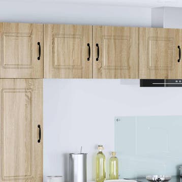 vidaXL Vaatwasserpaneel Kalmar 2 st Sonoma Eik Bewerkt hout, Verzenden, Nieuw