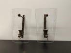 Applique murale (2) - Verre, Laiton