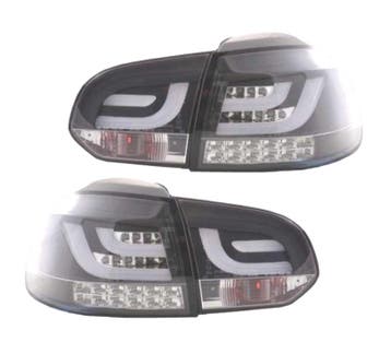 Feux Arrière Pour Volkswagen Vw Golf 6 08-12 Led Fond Chromé, Autos : Pièces & Accessoires, Éclairage, Verzenden