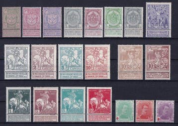 België 1894/1918 - Verzameling met Wapenschild, Mérode,, Gestempeld