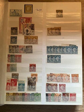 France 1849/1994 - Lot de timbres en bon état, Gestempeld