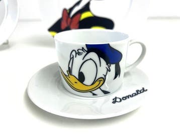 Donald Duck - 4 porcellain 4 pieces-set by Sunday, Germany -, Collections
