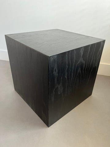 Bijzettafel - hard hout - Kubus bijzettafel