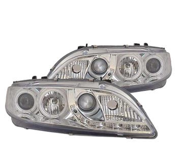 Phares Avant Angel Eyes Pour Mazda 6 02-08 Chromé, Autos : Pièces & Accessoires, Verzenden