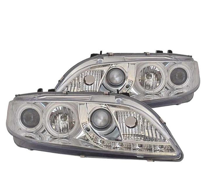 Phares Avant Angel Eyes Pour Mazda 6 02-08 Chromé, Autos : Pièces & Accessoires, Éclairage, Envoi