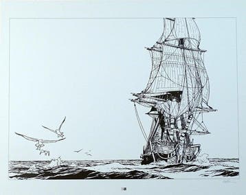 Pellerin, Patrice - 1 Offset Print - LEpervier - Bateau, Boeken, Nieuw