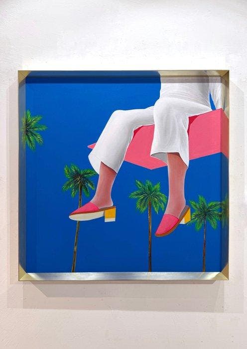 Vijit Veer Hooda - Skydive II, Antiek en Kunst, Kunst | Schilderijen | Modern