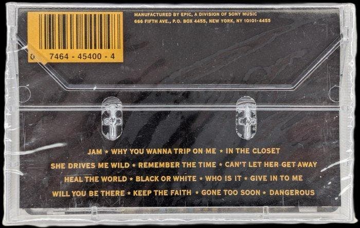 Michael Jackson - Dangerous - Sealed tape - Audiocassette -, CD & DVD, Vinyles Singles