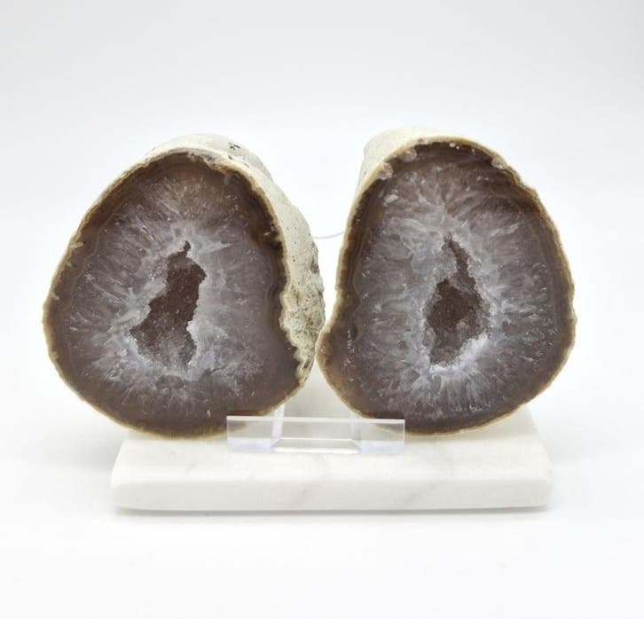 Druzy Agaat Geode, Bijoux, Sacs & Beauté, Pierres précieuses, Enlèvement ou Envoi