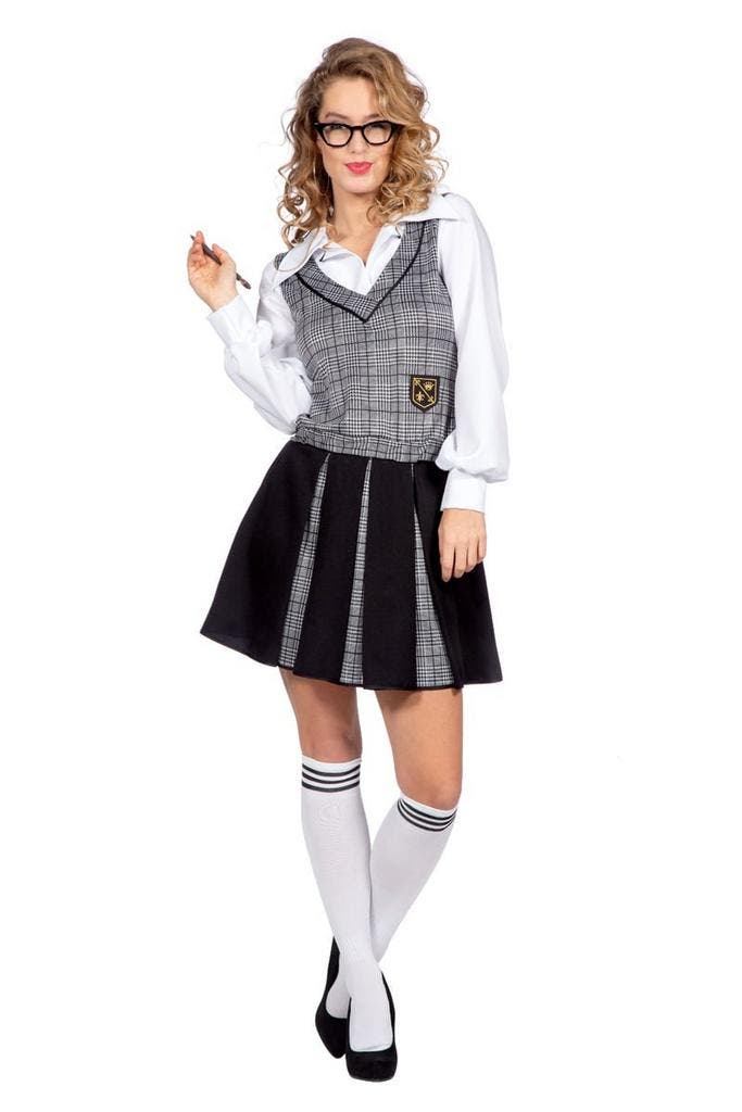 Schoolgirl Kostuum Dames, Kleding | Dames, Carnavalskleding en Feestkleding, Nieuw, Verzenden