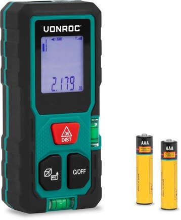 2dekans | VONROC Laser Afstandsmeter – 50 meter bereik –, Doe-het-zelf en Bouw, Ophalen of Verzenden, Nieuw