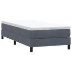 vidaXL Boxspring zonder matras fluweel donkergrijs 90x210 cm, Verzenden, Nieuw