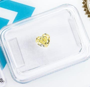 Zonder minimumprijs - 1 pcs Diamant (Natuurlijk gekleurd) -