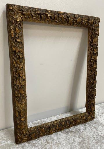 Verguld Bladmotief - Lijst - Hout, Gips - Elegante