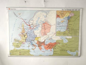 vincens vives - Kaart Europa van het jaar duizend / De