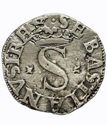 Portugal. D. Sebastião I (1557-1578). Vintém (20 Reais) L-G,