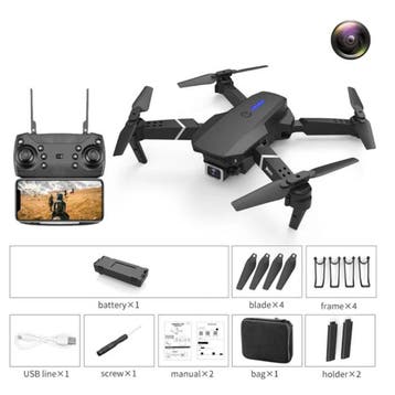 E88 Mini RC Drone met 4K Camera - WiFi Quadcopter met One, Verzenden, Nieuw