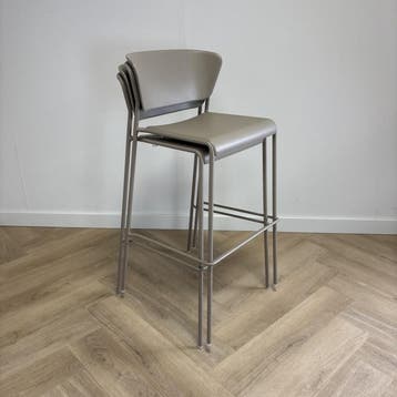 barkruk Scab Lisa - taupe bruin, Huis en Inrichting, Barkrukken, Gebruikt, Kunststof
