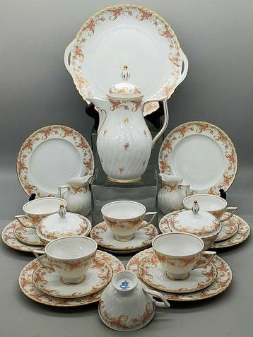 Koffie- en theeservies - Edles Royal Tettau Kaffeeservice –, Antiek en Kunst