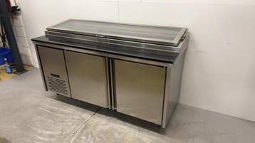Table de travail réfrigérée en inox « Saladette », 2 portes,, Verzenden, Nieuw in verpakking