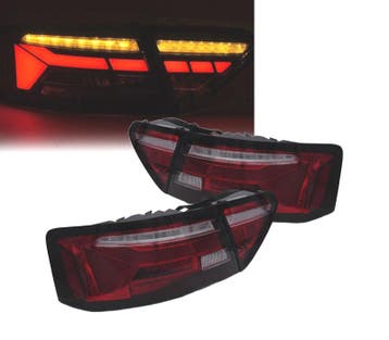 FEUX ARRIÈRE POUR AUDI A5 11-16 LED ROUGE FUMÉ, Verzenden