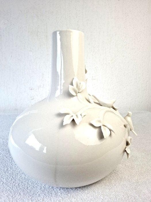 Vaas - 3D Bird vaas - Porselein - Polspotten, Antiek en Kunst, Antiek | Glaswerk en Kristal