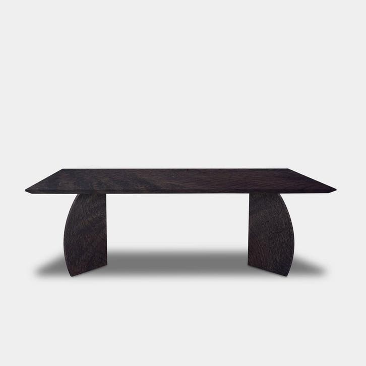 Tafel Rechthoekig Eikenhout  Driehoek  300x100, Huis en Inrichting, Tafels | Eettafels