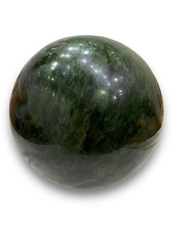 Groot, hoogwaardige nefriet. Bol- 14200 g - (1)
