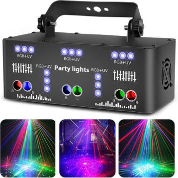 Discolamp RGB/UV | Tweede kansje | OP = OP, weg is pech!, Verzenden, Zo goed als nieuw, Licht, Kleur