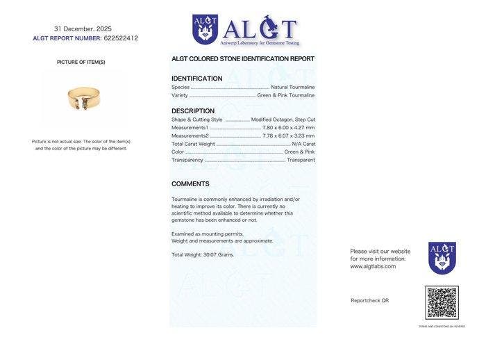 Zonder minimumprijs - Armband Zilver - Tourmaline -, Handtassen en Accessoires, Armbanden