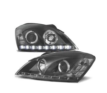 Phares Pour Kia Ceed 07-09 Diurnes Fond Chromé, Verzenden