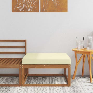 vidaXL Buiten Voetenbank Naturel, Tuin en Terras, Verzenden, Nieuw