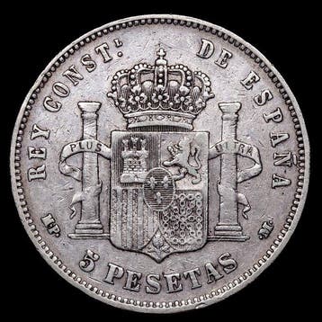 Espagne. Alphonse XIII. 5 Pesetas 1890 (*90) - Madrid MPM