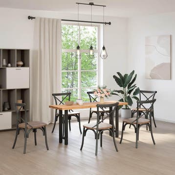 vidaXL Console tafelpoten 2 st 28x(72-73) cm staal zwart, Huis en Inrichting, Verzenden, Nieuw