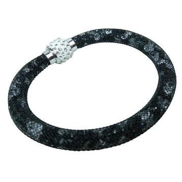 Fako Bijoux - Armband - Sterrenstof Disco Dots - Zwart/Mix, Verzenden, Nieuw