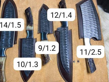 Keukenmes - Chefs knife - SDF-10 handgemaakt Damascus