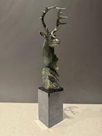 Sculpture, Rzeba jele z brzu - 30 cm - Bronze patiné