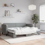 vidaXL Slaapbank met onderschuifbed 80x200 cm stof, Verzenden, Nieuw