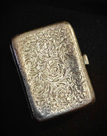 Pseudo Hallmarks Britanicos - Sigarettendoos - .925 zilver -