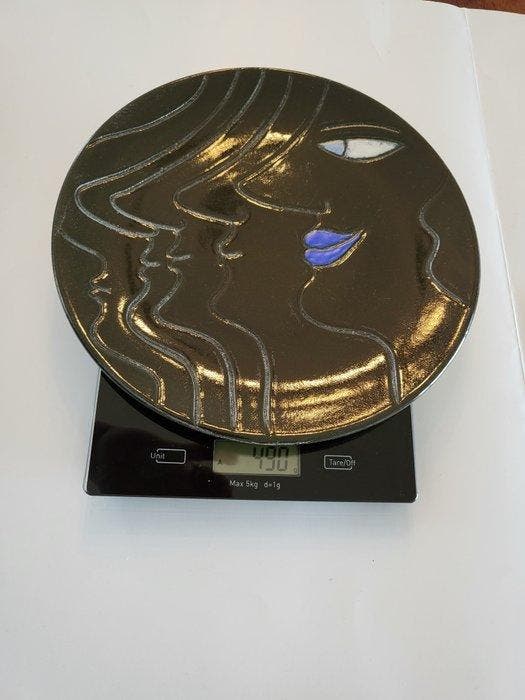 Decoratief ornament - Unica Schaal - Nederland - Jan Snoeck, Antiek en Kunst, Antiek | Glaswerk en Kristal