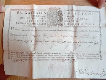 Relique (4) - Papier filigrané - 1750-1800 - Lot de 4