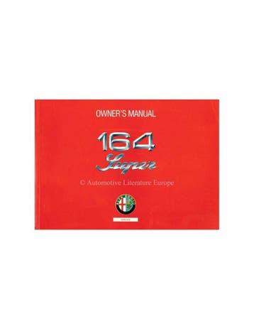 1993 ALFA ROMEO 164 SUPER INSTRUCTIEBOEKJE ENGELS, Ophalen of Verzenden