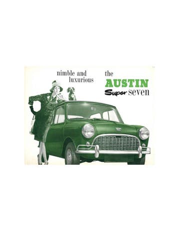 1962 AUSTIN SUPER SEVEN BROCHURE ENGELS, Nieuw