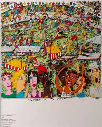 James Rizzi (1950-2011) - Wings On My Feet