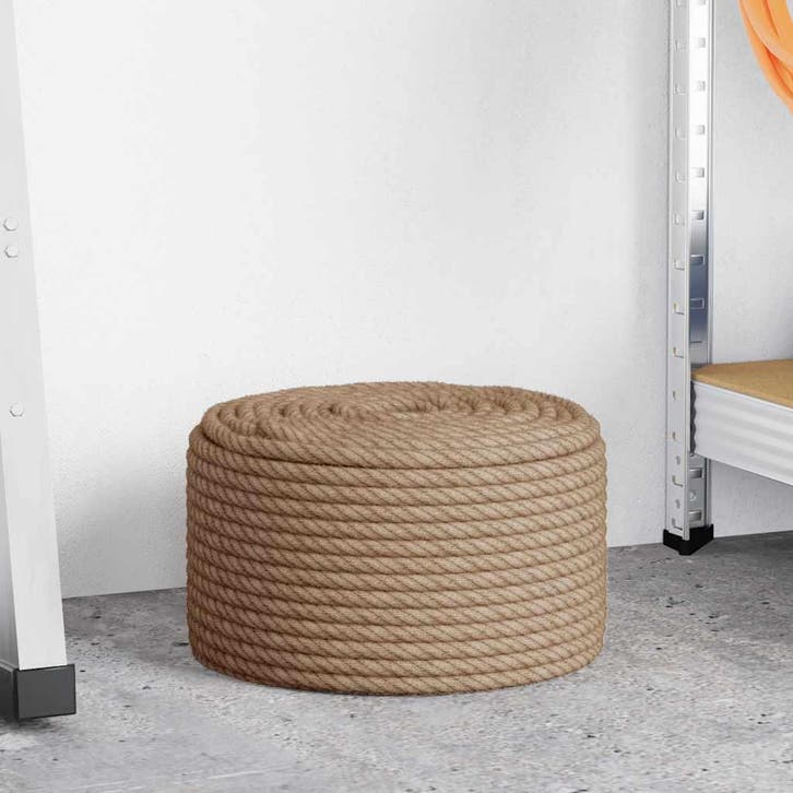 vidaXL Touw 100% jute 10 mm 100 m, Doe-het-zelf en Bouw, IJzerwaren en Bevestigingsmiddelen, Nieuw, Verzenden