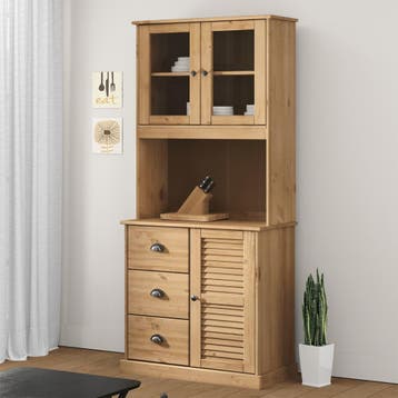 vidaXL Opzetkast VIGO 78x30x100 cm massief grenenhout, Verzenden, Nieuw