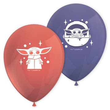 Star Wars Ballonnen Baby Yoda 28cm 8st, Verzenden