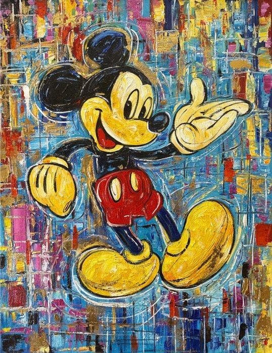 Nguyn V.L (1993) - The Mickey Legacy (09) 80 60 cm., Antiek en Kunst, Kunst | Schilderijen | Modern